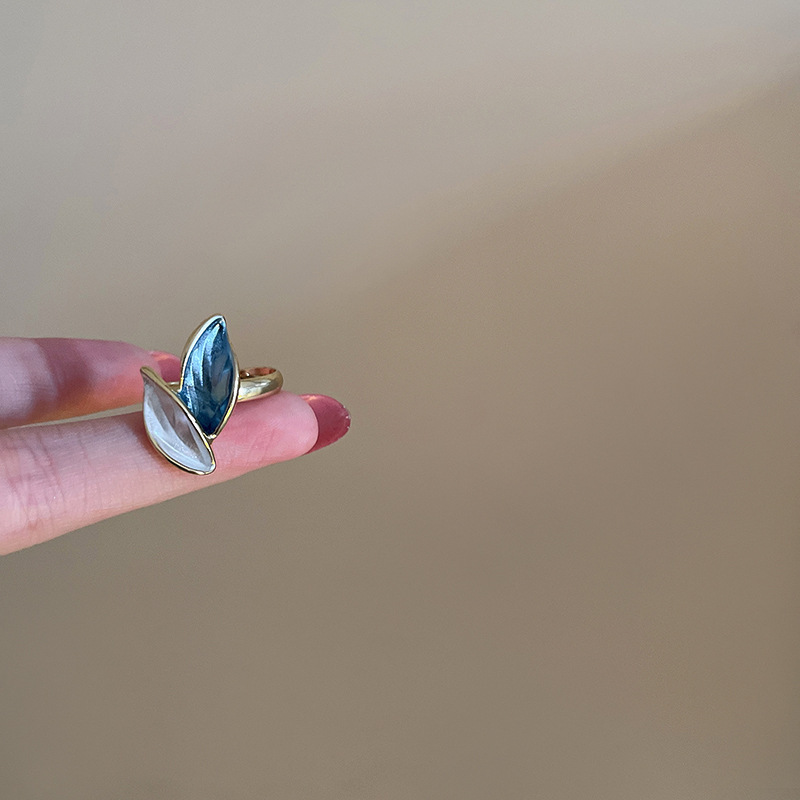 5dac297d 4892 4d99 aa2a a3a3899d4bdf Fashion 925 Silver Needle Contrast Color Leaf Earrings