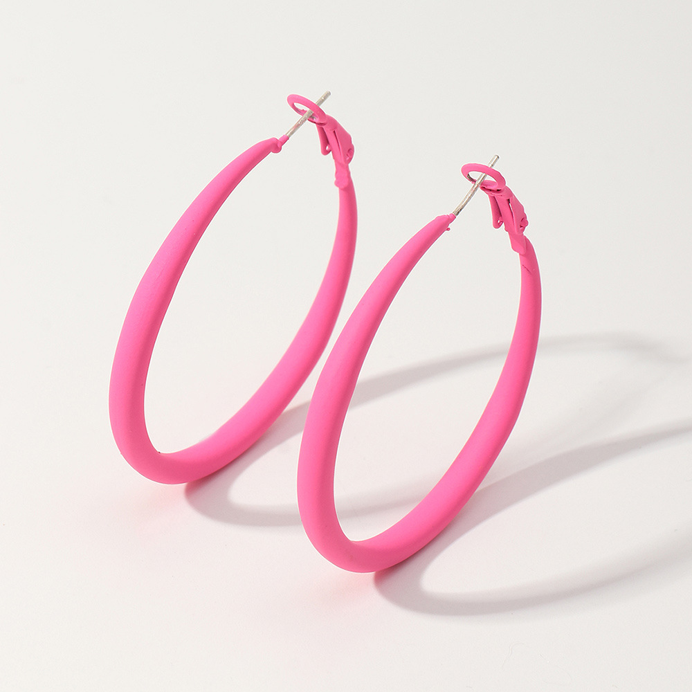 5ed28130 aecc 45f8 94d1 d1eb53ed144d Retro Macaron Alloy Paint Multicolor Earrings