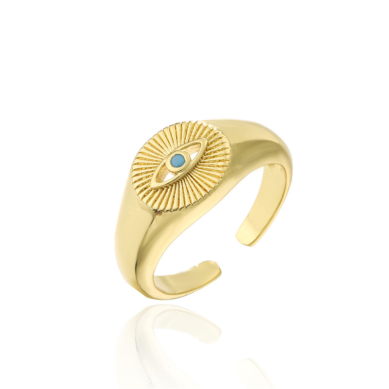 5f4f01d4 c15f 4eea 9871 b3466f3970e0 18K Gold Plated Copper Eye Shaped Ring