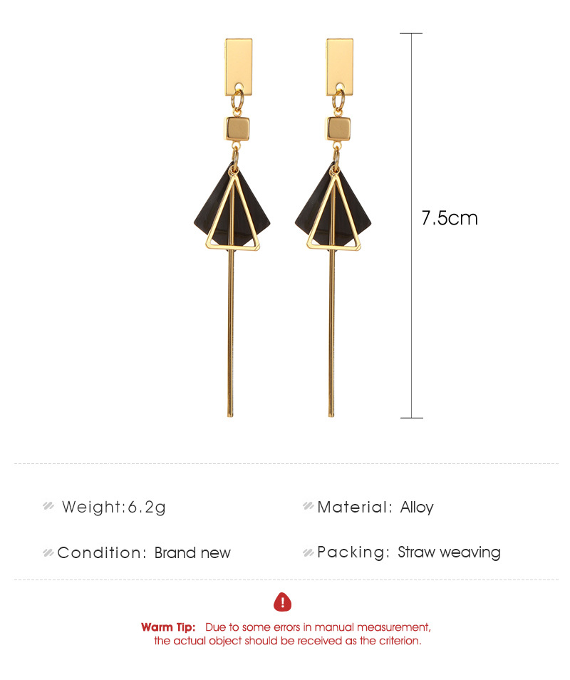 5fe5e7af b3bb 46e1 9837 725819c16b57 Tassel Earrings Acetate Plate Geometric Stud Earrings