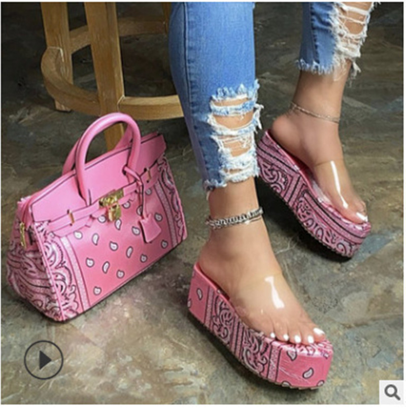 Boho-Chic Wedge Heel Slides