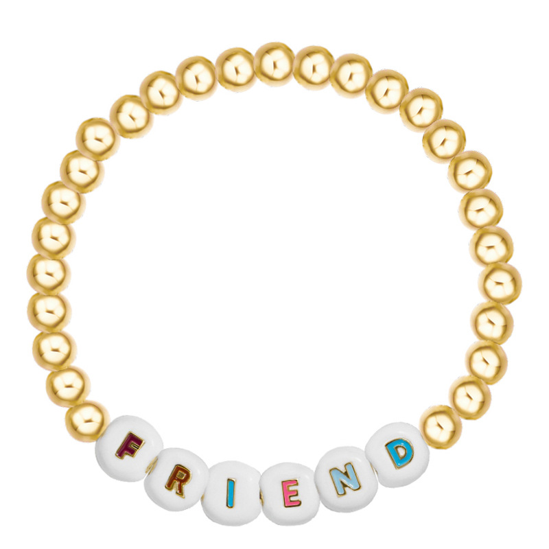 63d938a8 a34c 420b a76f a1c326a9de65 Fashion simple dice bracelet letter bracelet