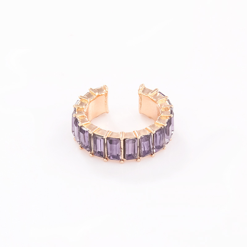 640caf1b 9d02 4a5d 84e4 3aacf7547629 Fashion C-shaped Ear Clip With Colored Diamonds