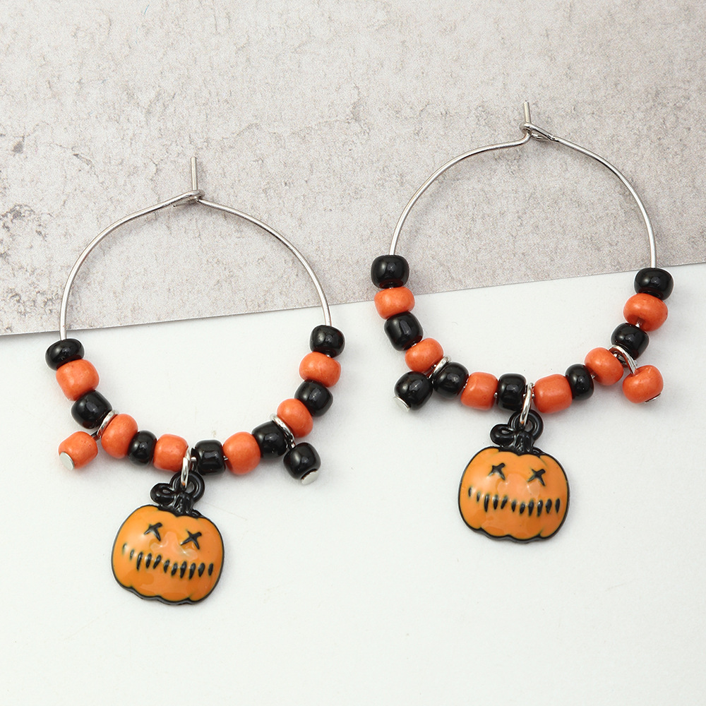 Fun Pumpkin Earrings With Rice Beads 6 6463c830 55bc 49d6 88e1 ce775c27bf43 Fun Pumpkin Earrings With Rice Beads