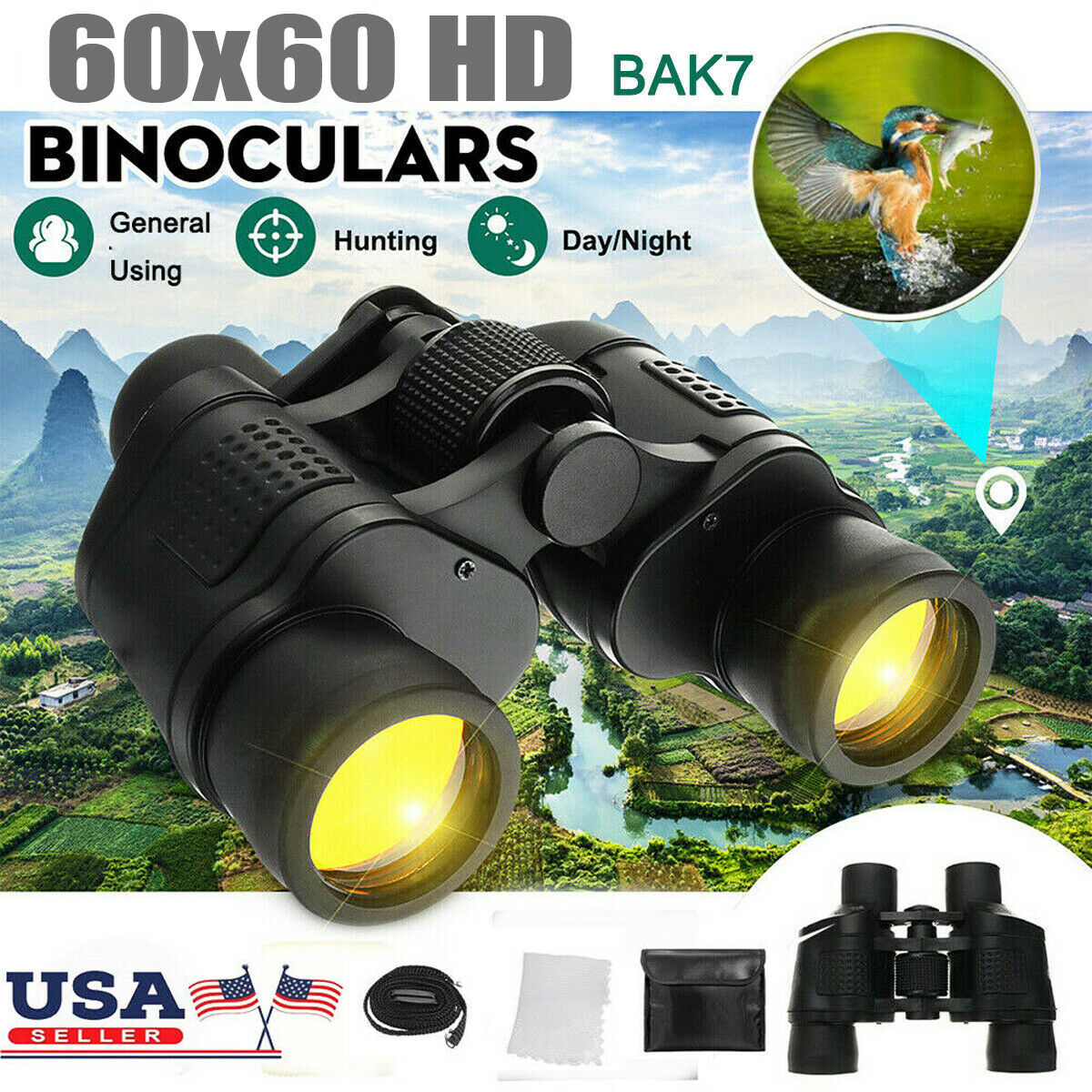 Binoculars 60x60 16