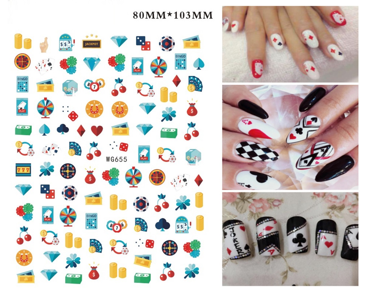 New Internet Celebrity Playing Cards Nail Stickers 64e8aa4e 49bc 4175 abd5 09367b6fac78