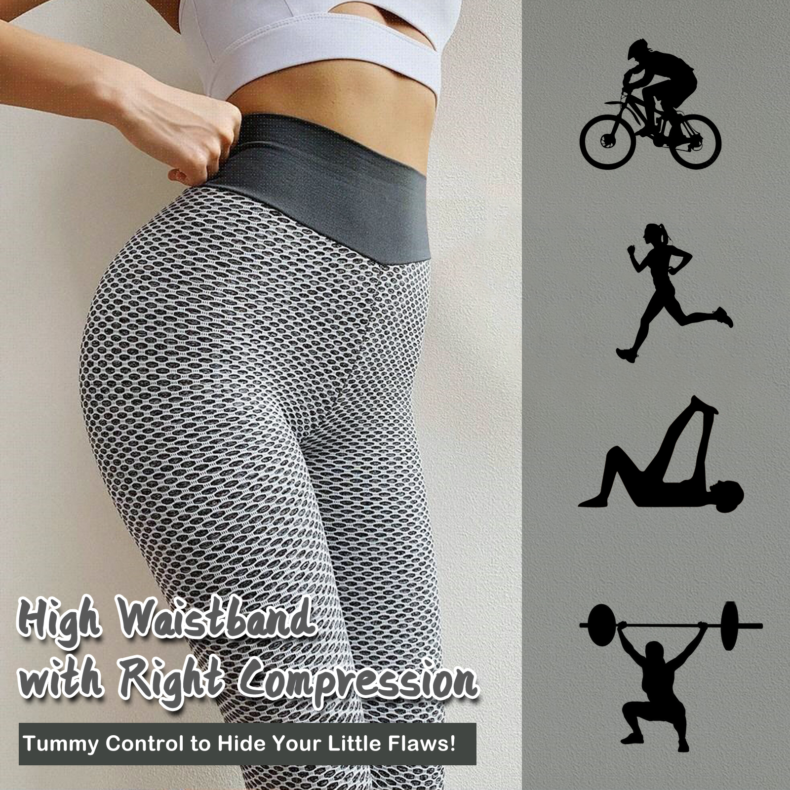 TIK Tok Leggings Women Butt Lifting Workout Tights Plus Size Sports Hi –  DonnaFit4Life LLC