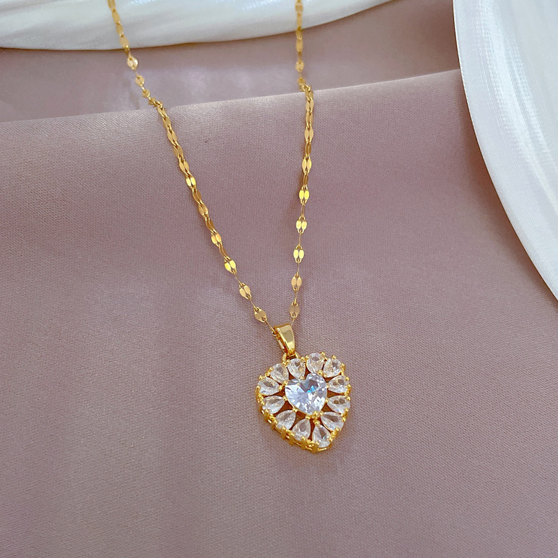 Affordable Luxury Style Elegant Heart Full Diamond Real Gold Plated Necklace 6 67f8f634 03b5 4a36 8555 0124061f3ad0 Affordable Luxury Style Elegant Heart Full Diamond Real Gold Plated Necklace