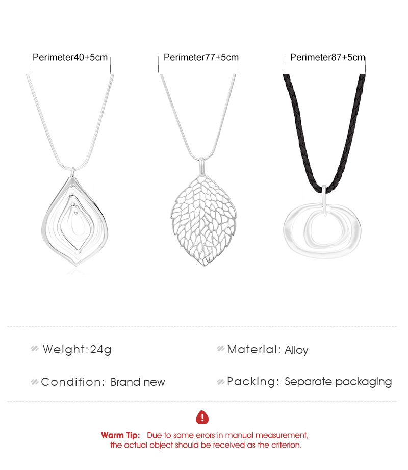 6a7b175d 3f1b 4639 bd14 7e9fac95ecc4 Retro Simple Metal Circle Pendant Necklace Creative