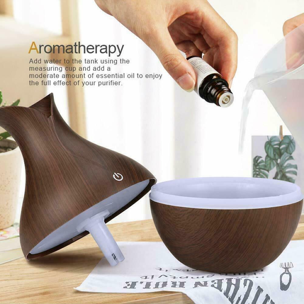  Ultrasonic Humidifier Oil Diffuser with LED Lights 3