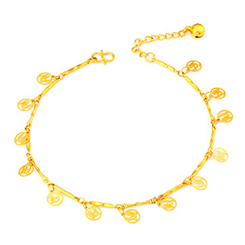 6c67df83 def2 4e7d 8c13 ad2a5de5cd55 Four Leaf Clover Vietnam Sand Gold Anklet