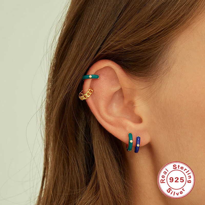 6cc4490c 5c8d 4160 8c37 f36c0d628f72 Square Color Zircon And Diamond Earrings