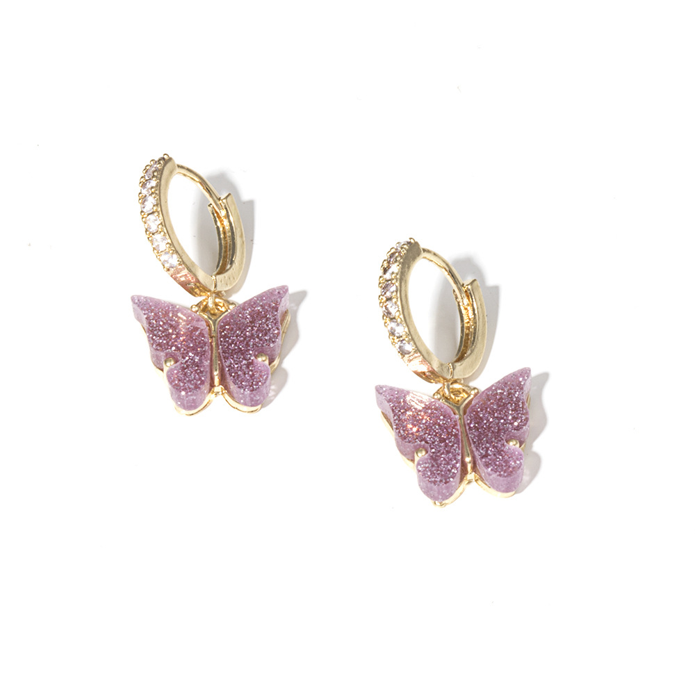 6d0b1223 097e 4648 a69b 94c678e659ce Light luxury style zircon earrings glitter butterfly earrings