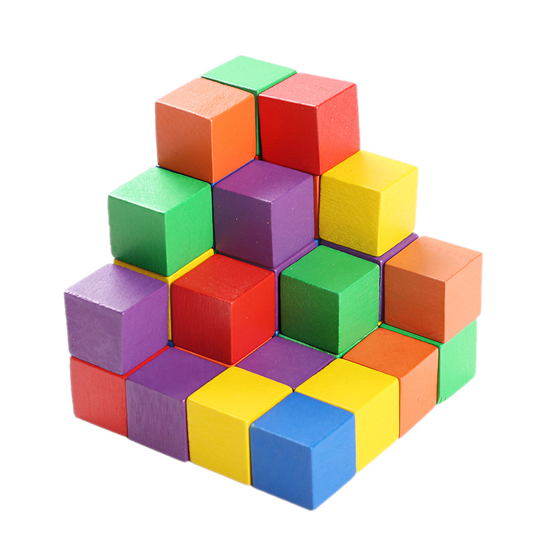 EAI Education Wooden Cubes: 1 Plain - Set of 100