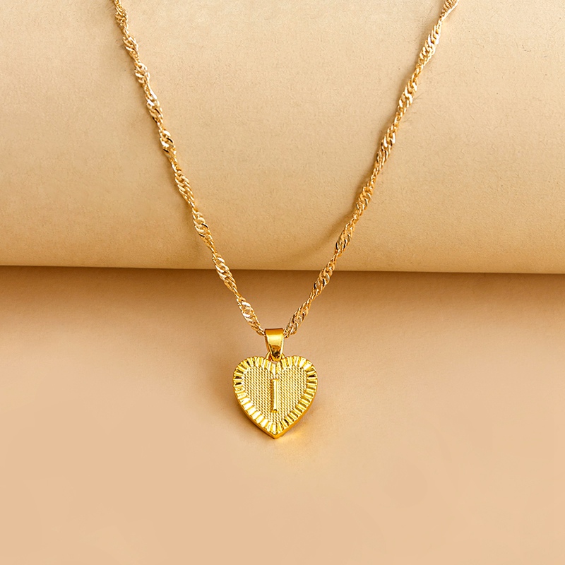 6eb4985f 9c37 46db 8435 6f788171049f Hexagon Imitation Gold Pendant Necklace Peach Heart