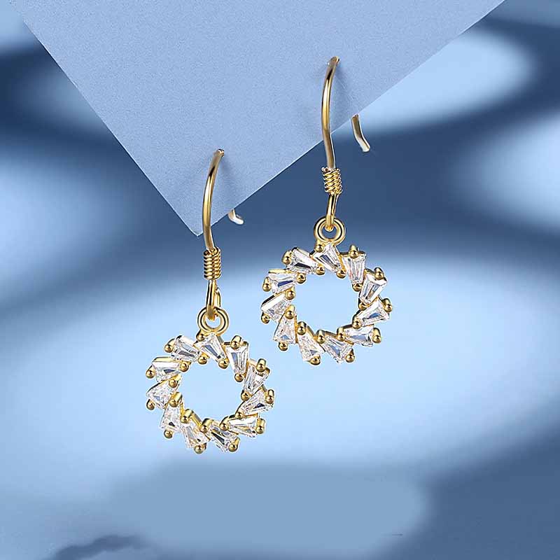 6fb5b319 563f 47ac ac1e 3cc23694ef0c Sterling Silver S925 Circle Shape Earrings