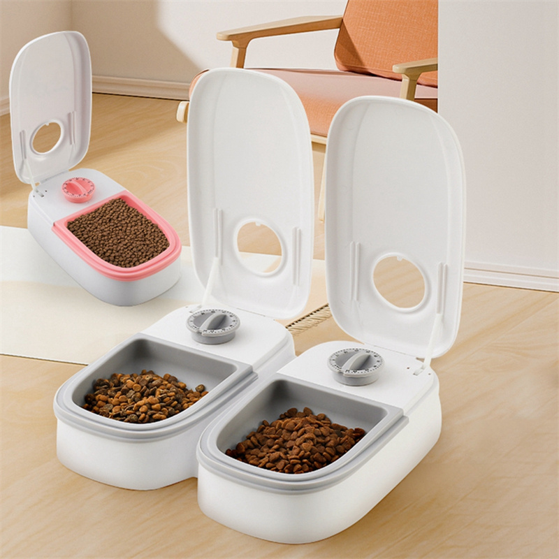 Pet food timer bowl sale