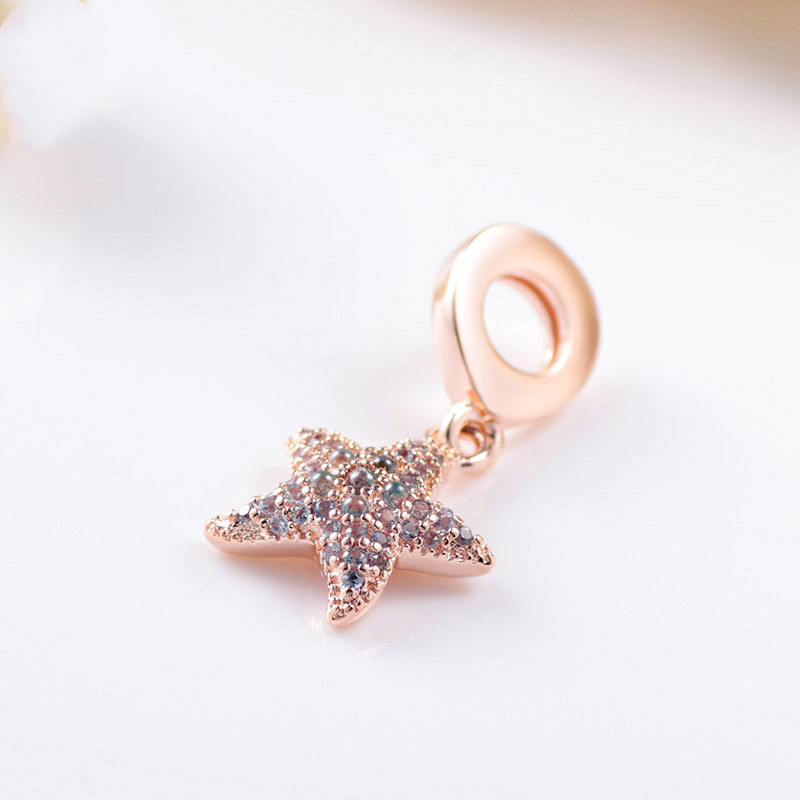 7011cbfc fb8d 42ec ab1c 190a1cb6f3ef Rose gold sparkling zircon shiny starfish charm