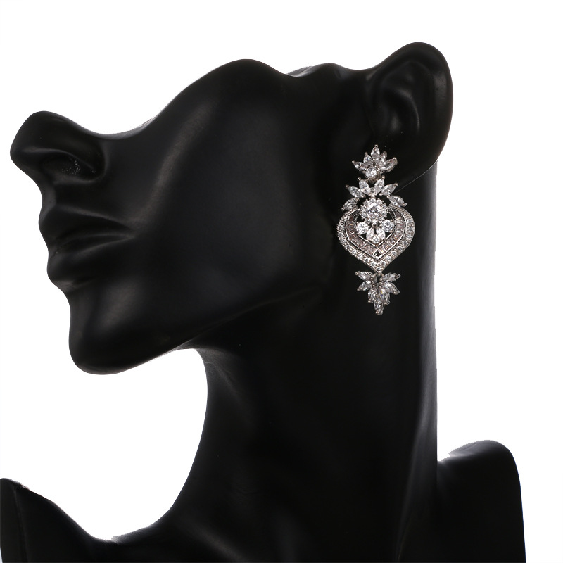 Ose Gold Luxury Big Long Flower Pendant Drop Earrings With Shining CZ Brincos Bridal Women Wedding Jewelry 1 7072a02f 4e29 4f26 bdf1 0ab5e896da66 Ose Gold Luxury Big Long Flower Pendant Drop Earrings With Shining CZ Brincos Bridal Women Wedding Jewelry