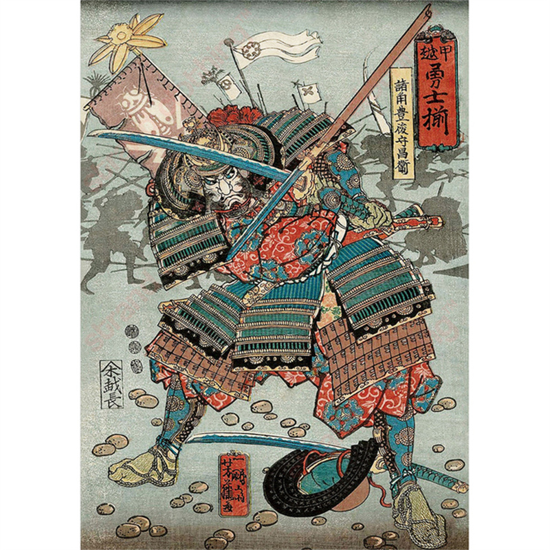 art print japan samurai