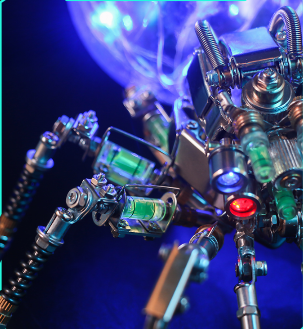 Craft Your Cyberpunk Companion: MechSpider Metal Assembly Kit