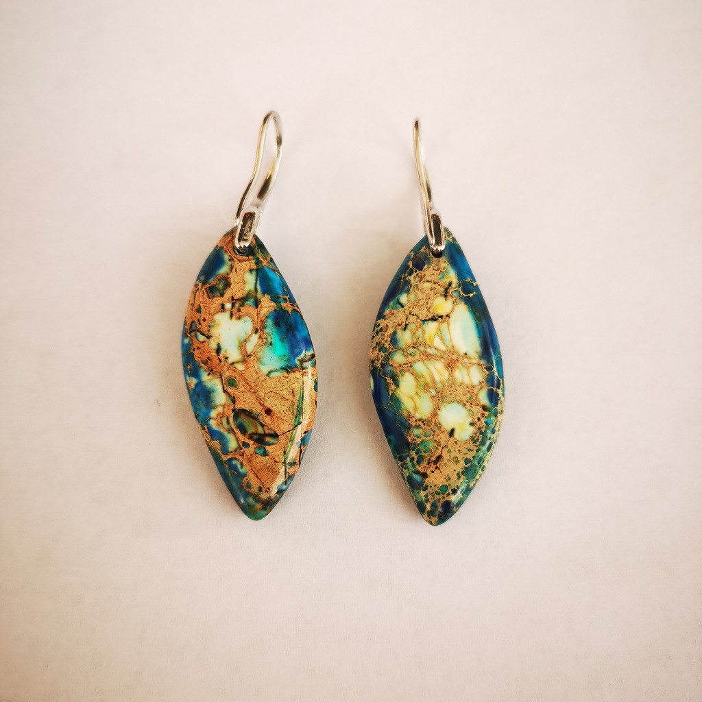 Colorful Emperor Stone Leaf Multicolor Irregular Earrings 3 7203bba1 a88a 496b 9369 a5885b1e4bb8 Colorful Emperor Stone Leaf Multicolor Irregular Earrings