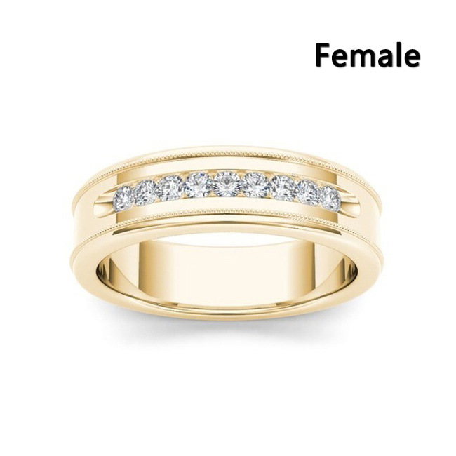 75d0b7d3 aaac 415f a2fe 33b9a6c08f54 Gold Double Row Diamond Zirconia Ring For Men And Women