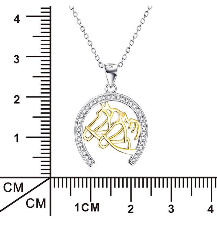 761bf7da 68d6 47fe b5db dac2e7dbaf89 Gold Plated Collarbone Chain Of Horse Head