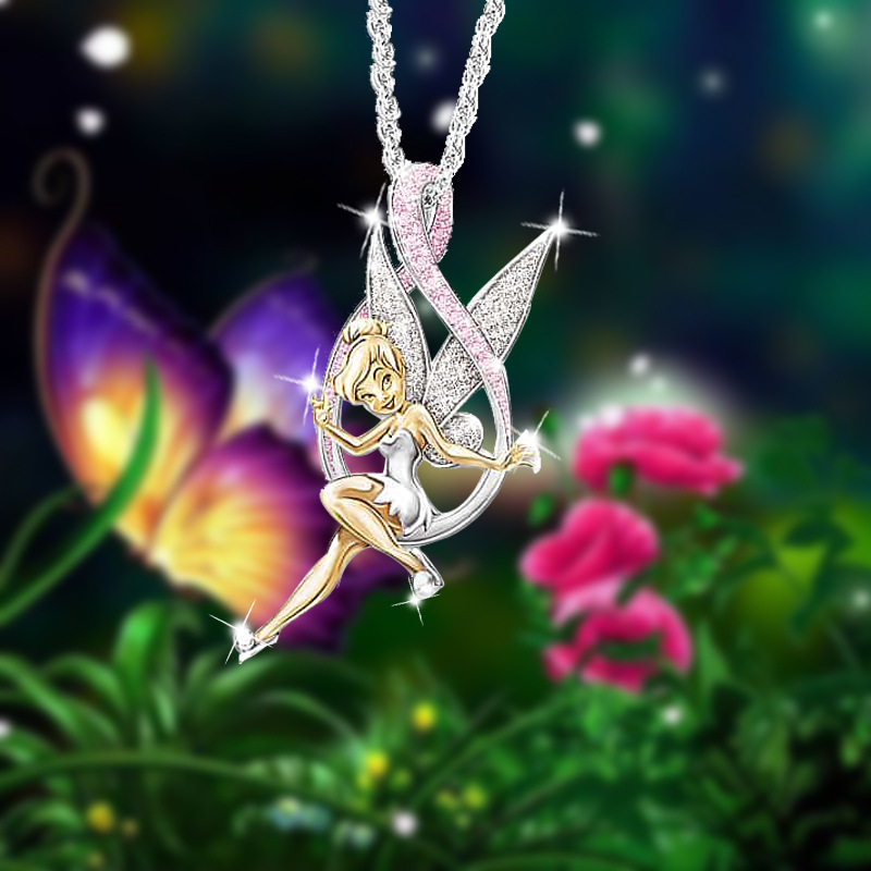 768075ce 39ec 4e0f 8199 c22f376a94be Fashion Two-color Electroplating Alloy Pendant Clavicle