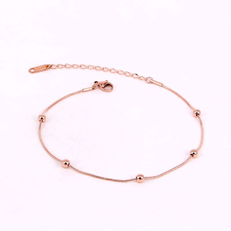 76d5cf72 28bc 4419 a879 07a69caeab41 Multi Ball Rose Gold Anklet Bracelet
