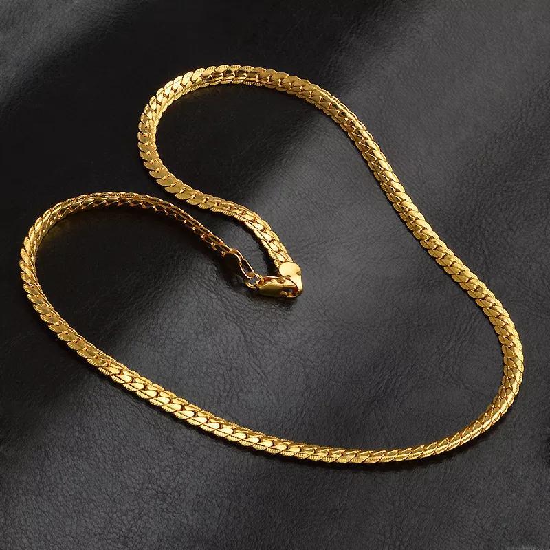 781dc097 2ee8 49d8 aaf6 7b94137472cf Pure Brass 18K Gold Plating 5MM Full Side Necklace Bracelet
