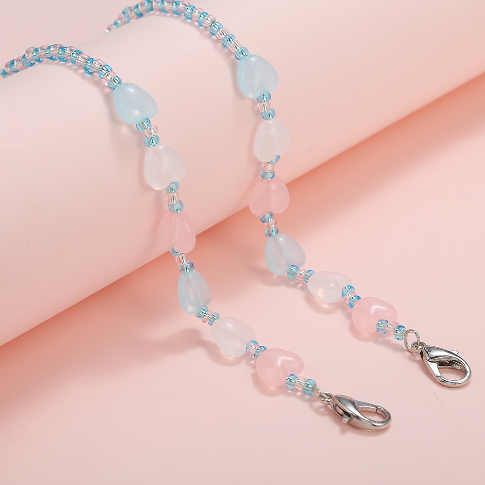 Children's Anti-lost Multi-purpose Peach Heart Acrylic Bead Mask Chain 2 794117c4 2f08 4911 9bf1 9284616169dc Children's Anti-lost Multi-purpose Peach Heart Acrylic Bead Mask Chain
