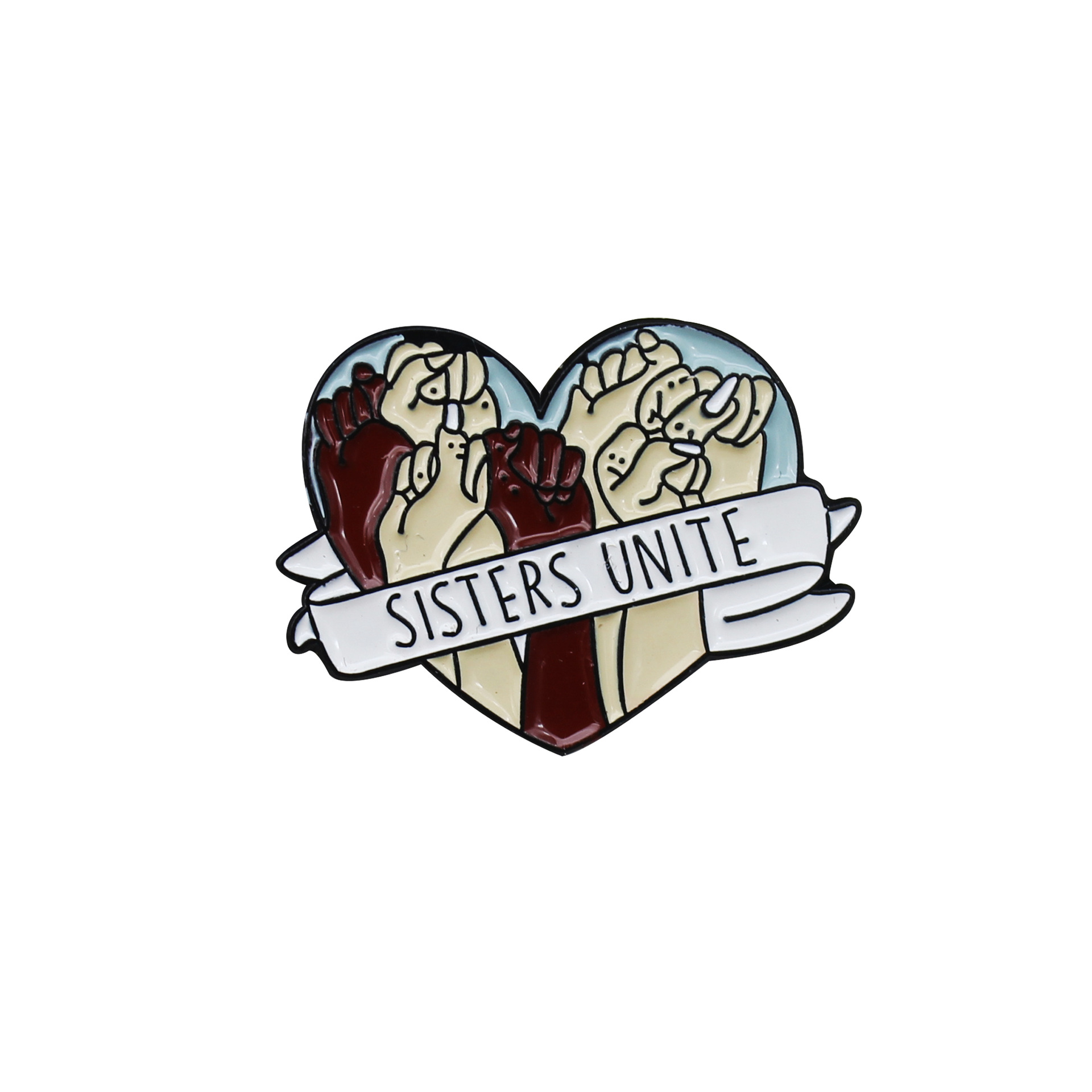 7abc7415 8145 4a8d 9b02 2bca1fb7fec0 Heart-Shaped Ribbon Wrapped Around a Fist Brooch