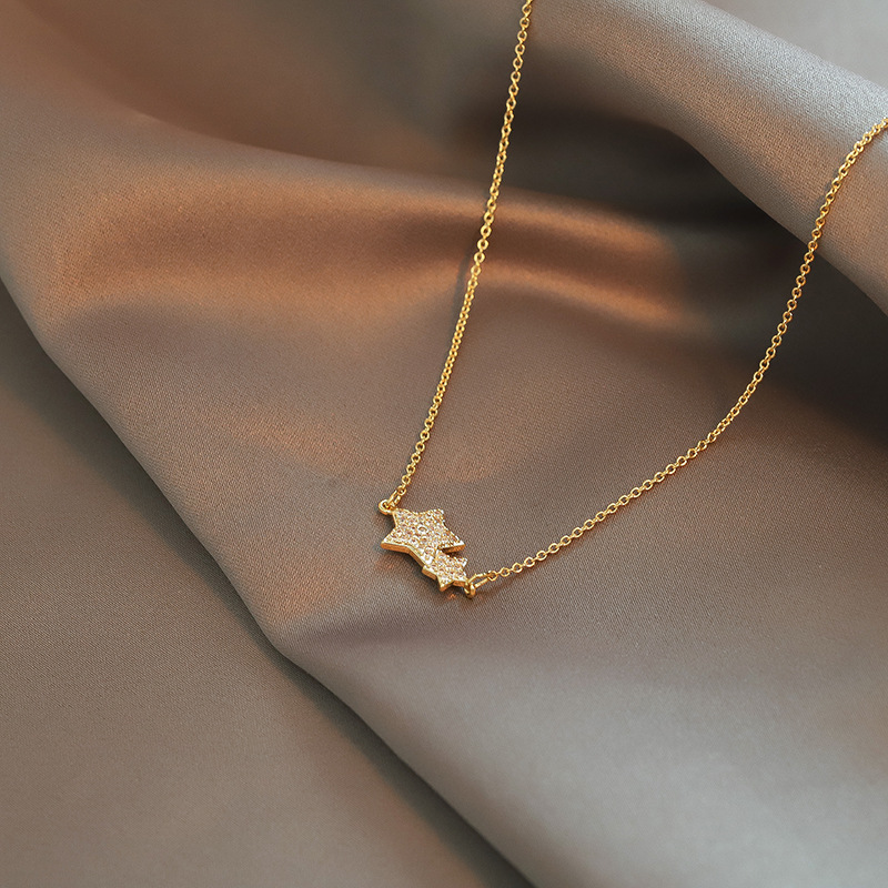 7bbe6340 f447 4275 90b4 8b0b8df6d6a2 Fashionable Simple Micro-inlaid Zircon Necklace