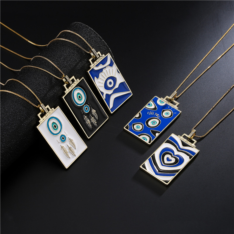 Pendant Drip Oil Devil Eye Element Necklace Sweater Chain 10 7bd6cd86 00d3 4c82 b760 188073fcb1be Pendant Drip Oil Devil Eye Element Necklace Sweater Chain