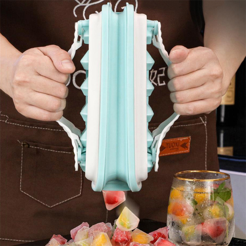 2in1 Portable Silicone Ice Ball Mold Maker Creative Summer Kitchen Gadgets