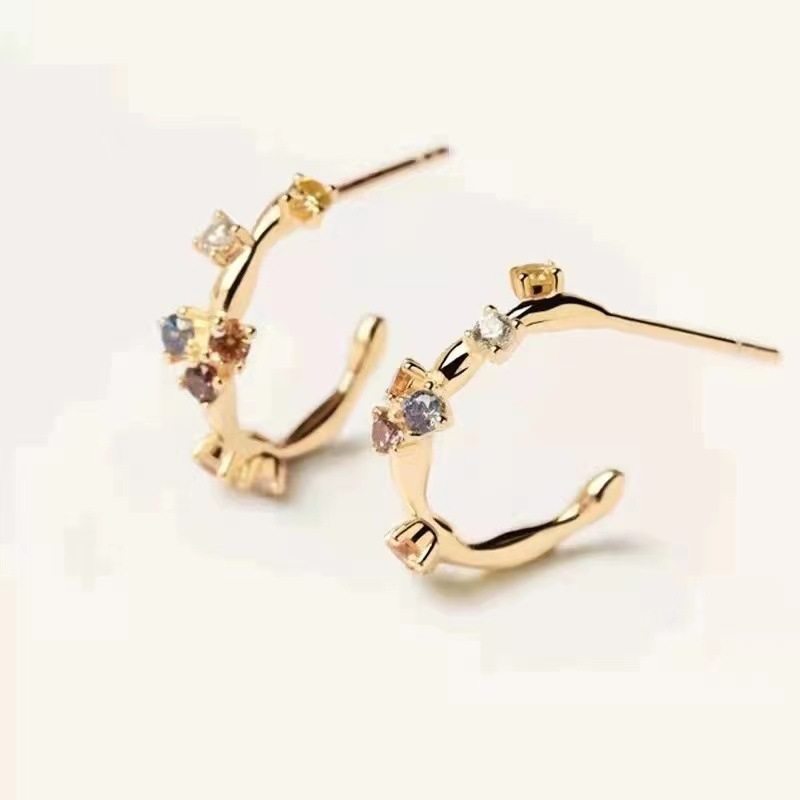 Women's Gold-plated S925 Stud Earrings 5 7cbe45b1 59c5 44ea b5b8 efd6c2ed9024 Women's Gold-plated S925 Stud Earrings
