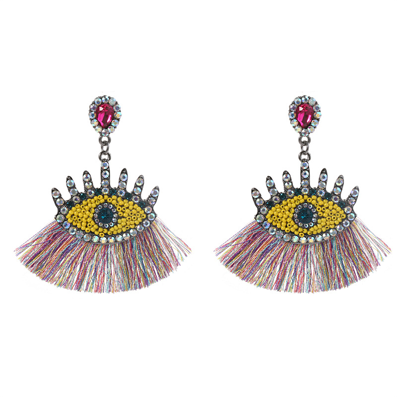 7dc07921 6ea3 425e 8a2b 8f249068218a Diamond tassel earrings female demon eye
