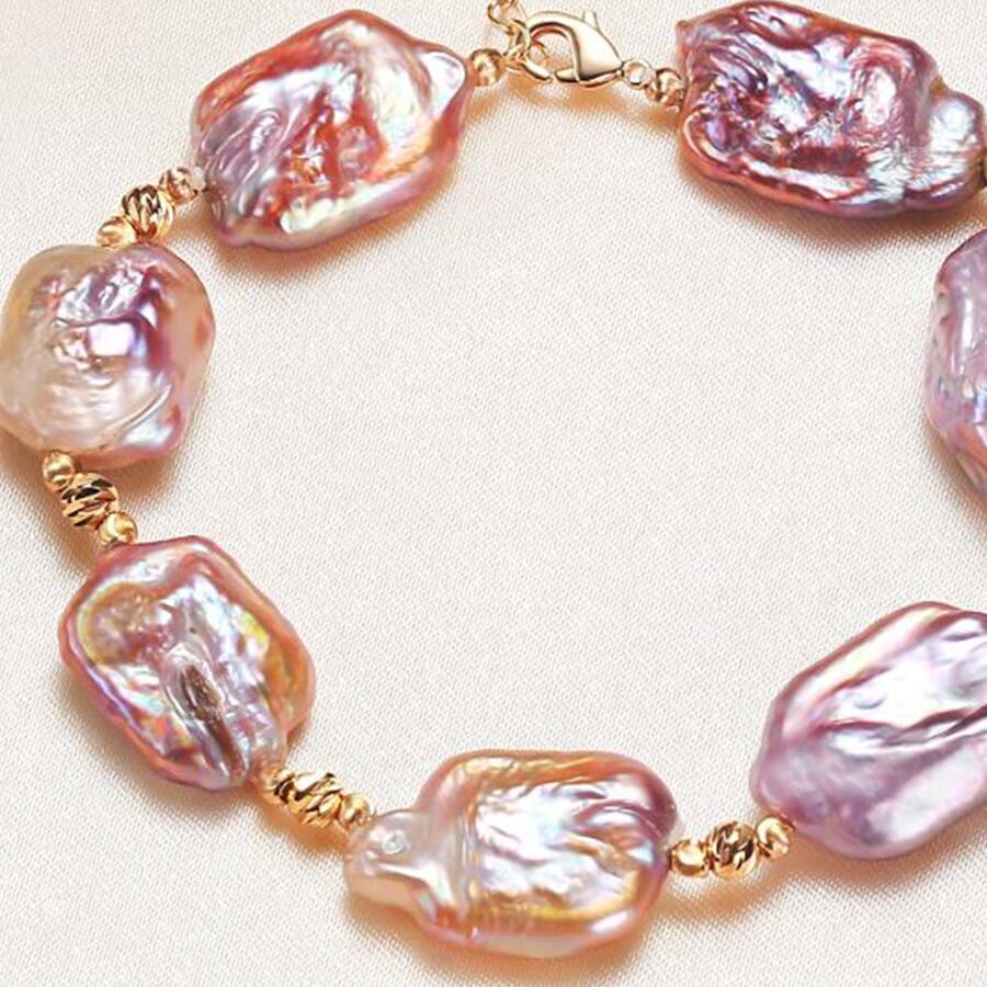 Copper Plated Real Gold Shaped Baroque Freshwater Pearl Bracelet For Women Diy 3 7eb2d25f b3d6 4f44 88bf b7be70aa48bf Copper Plated Real Gold Shaped Baroque Freshwater Pearl Bracelet For Women Diy