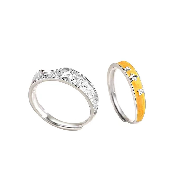 One Leaf Knows The Autumn Couple's Ring. The Design Is Fashionable And Luxurious. 925 Silver Plated Ring For Men And Women 2 7fe18a71 7d52 4e7a adc0 b844bd27252c One Leaf Knows The Autumn Couple's Ring. The Design Is Fashionable And Luxurious. 925 Silver Plated Ring For Men And Women