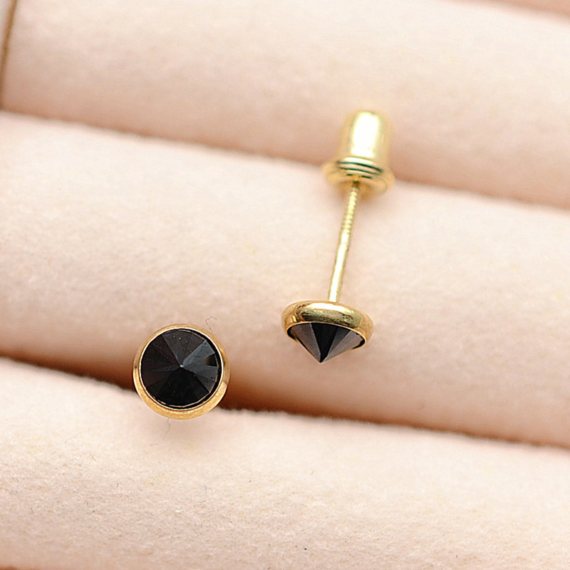 806ed02a 7f44 4467 b1a2 f5501b96dd8d Gold Jewelry Elegant Round Diamond Screw Earrings