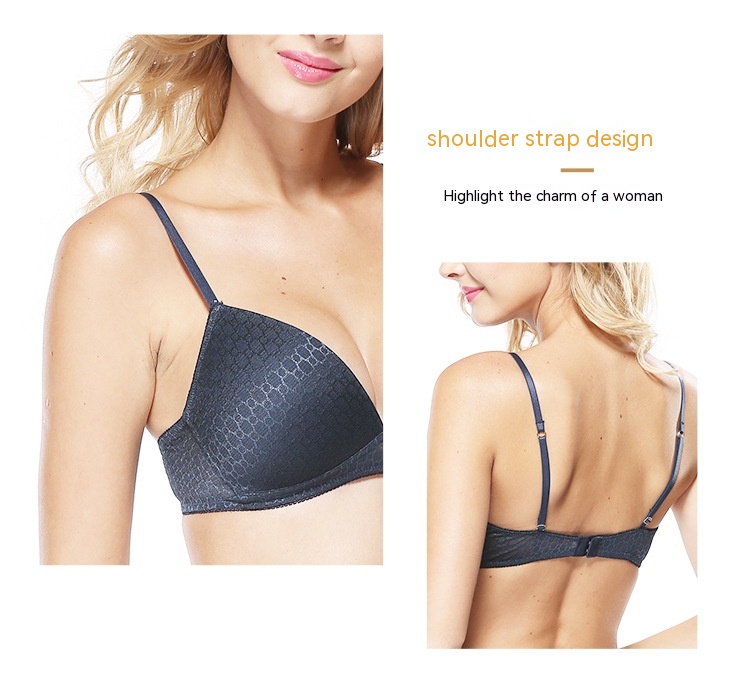 Title 3, No Steel Ring Lace Bra Set No Trace