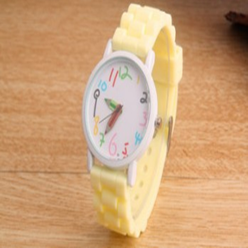 Whimsy Wonder Timepiece - Children Silicone Quartz Watch yellow