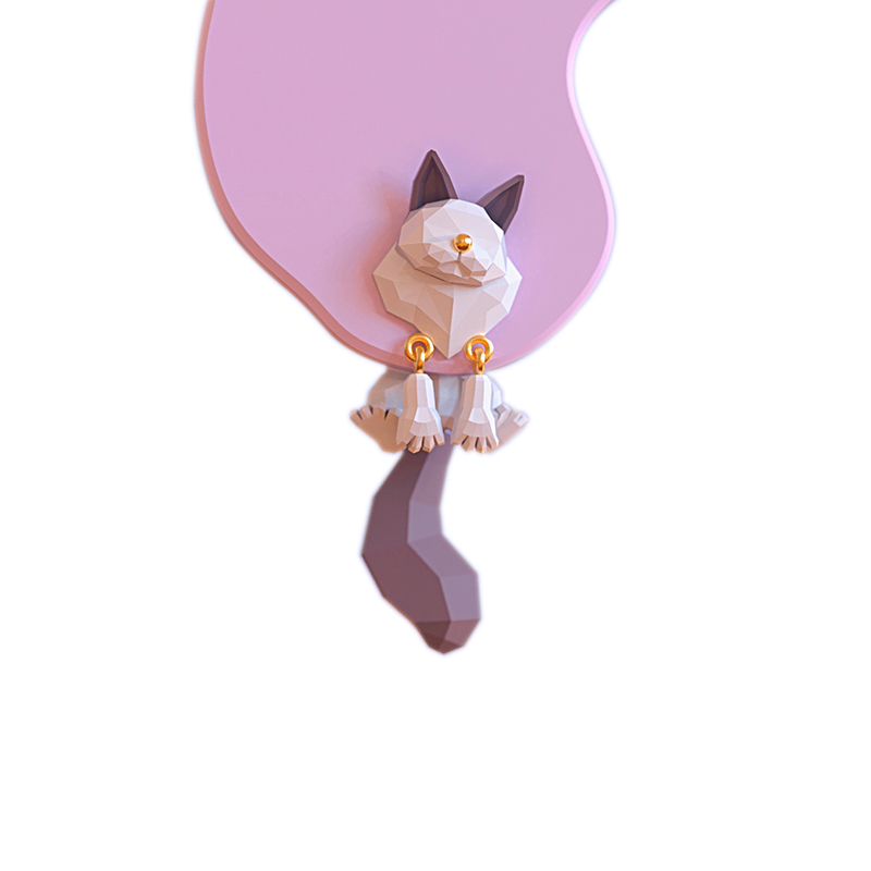 Cute Cat Earrings Can Swing Fun Fashion Painless 3 81dd632a 5945 4726 bb68 7b4506609629 Cute Cat Earrings Can Swing Fun Fashion Painless