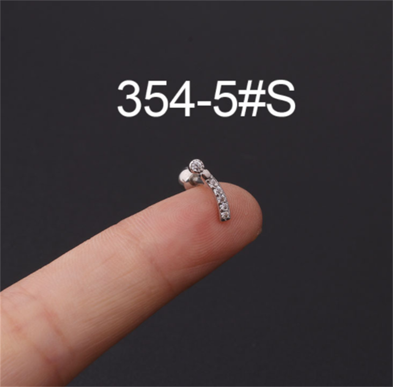 81ec2d56 e83a 4c39 907e dc9d56b8ac3d Stainless Steel Stud Zircon Pierced Earrings