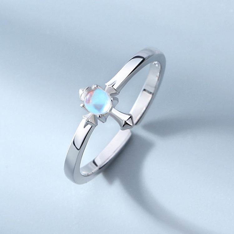 82459fc2 b3fc 455d a4d3 e7d95c2e2cfa Sterling Silver Couples Cross Adjustable Ring