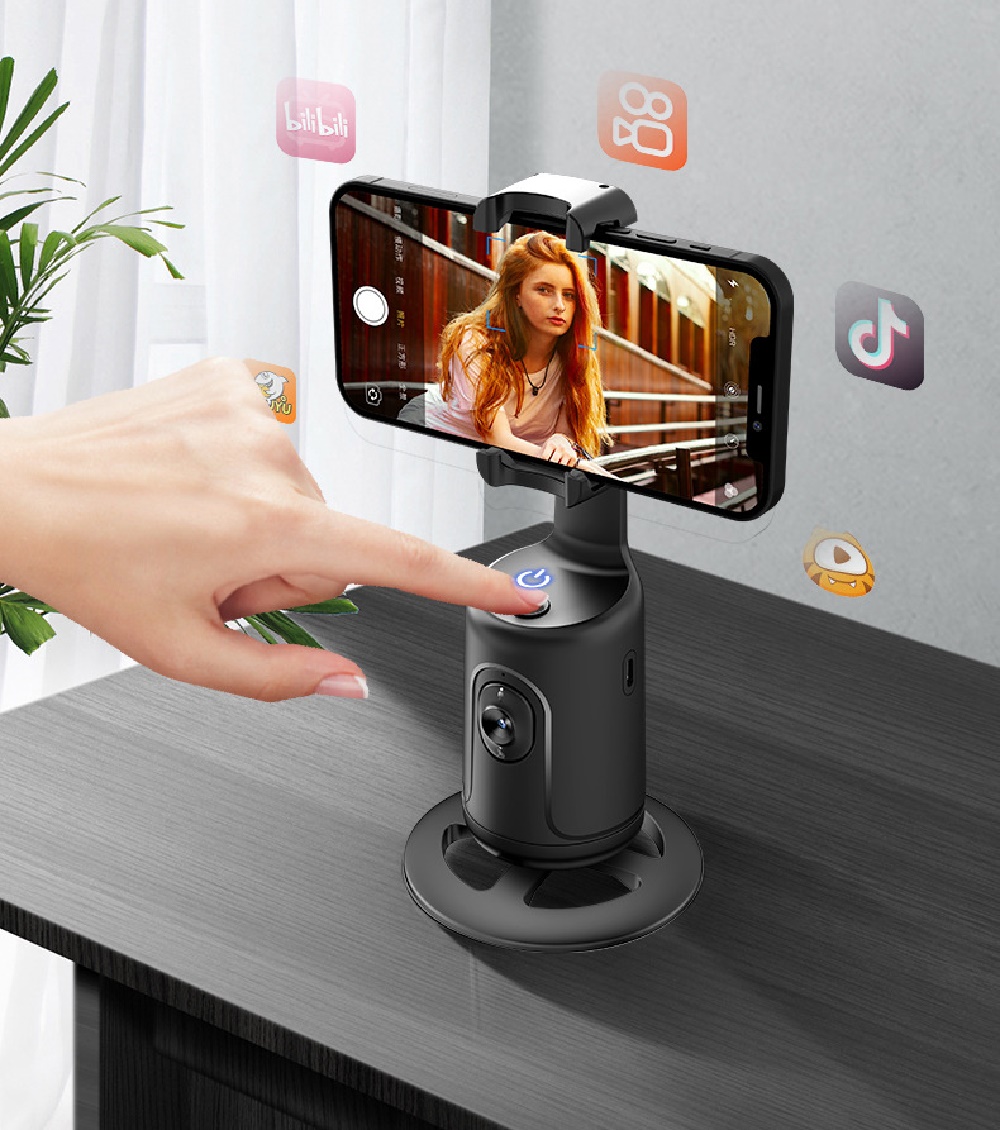 360 Degree Cross Border Ai Intelligent Humanoid Recognition And Tracking Face Tracking Holder Phone Holder