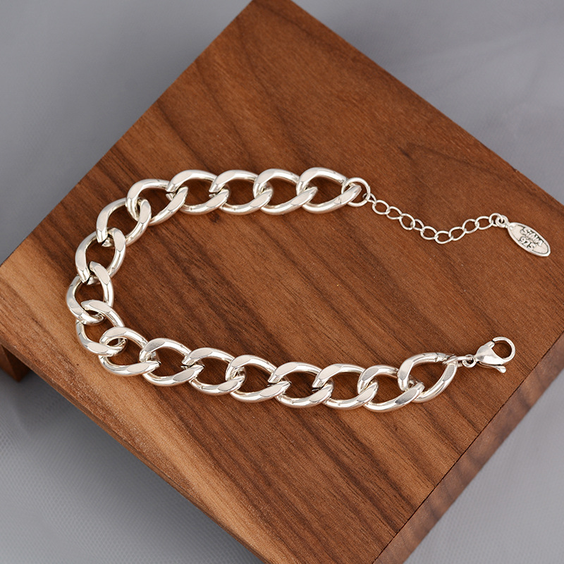 Women's Niche Design Thai Silver Vintage Hip Hop Bracelet 4 83505e0e 47f5 4a1a 8f8a 5ae13c880b5c Women's Niche Design Thai Silver Vintage Hip Hop Bracelet