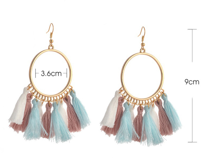8391c024 fc8d 4d54 9a83 234090357748 European And American New Su Earrings Women's Fan-shaped Color