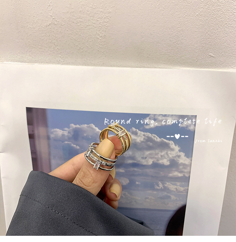 84c14631 8672 47a1 8200 83bb045c4fe8 Gold Color Korean Version Of The Ring Women Three Layers